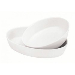 Plat ovale porcelaine 32 x 23 x 6 cm