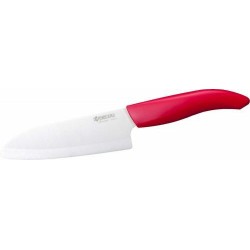 Couteau de cuisine lame céramique rouge 10cm - Centrakor