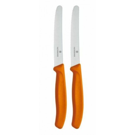 Couteau tomate SwissClassic orange 11 cm - par 2