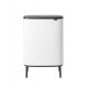 Poubelle Bo Touch Bin Hi blanche 2 x 30 L