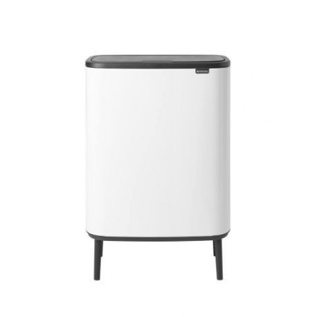 Poubelle Bo Touch Bin Hi blanche 2 x 30 L