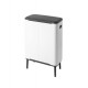 Poubelle Bo Touch Bin Hi blanche 2 x 30 L