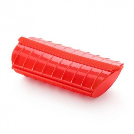 Papillote cuisson vapeur silicone rouge 1-2 personnes
