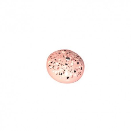 Bouton boule terrazzo guimauve