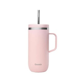 Cold cup isotherme avec anse rose pastel 60 cl