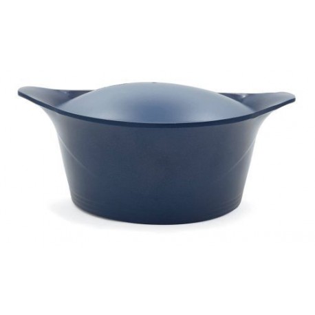 Cocotte en fonte d'aluminium bleu myrtille Ø 20 cm