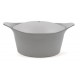 Cocotte en fonte d'aluminium gris perle Ø 20 cm