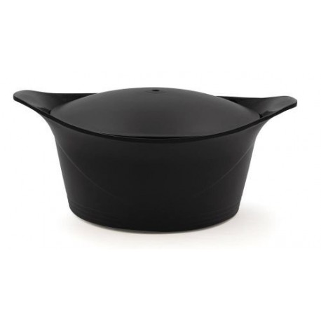 Cocotte en fonte d'aluminium noir graphite Ø 20 cm