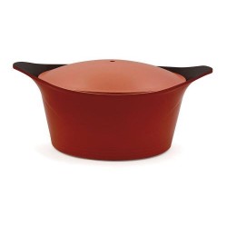 Cocotte en fonte d'aluminium rouge passion Ø 20 cm