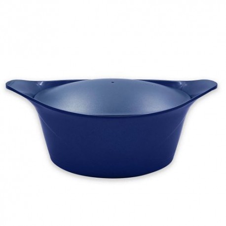 Cocotte en fonte d'aluminium bleu myrtille Ø 33 cm