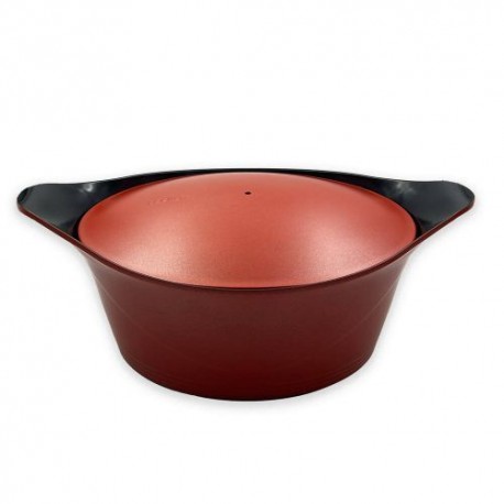 Cocotte en fonte d'aluminium noir graphite Ø 33 cm