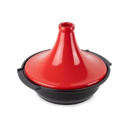 Tajine induction Atlas alu et céramique rouge Ø 30 cm