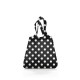 Sac pliable mini maxi shopper dots white