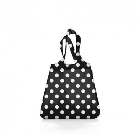 Sac pliable mini maxi shopper dots white