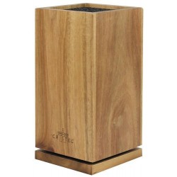 Bloc couteaux carré rotatif bois d'acacia