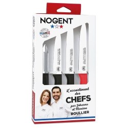 Coffret Cuisine Polypropylène noir et rouge Chefs Roullier