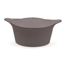 Cocotte en fonte d'aluminium moka Ø 20 cm