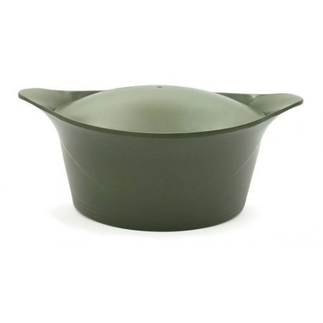 Cocotte en fonte d'aluminium vert fougère Ø 20 cm