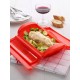 Papillote cuisson vapeur silicone rouge 3-4 personnes