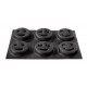 Moule Smiley silicone fibre de verre 6 empreintes