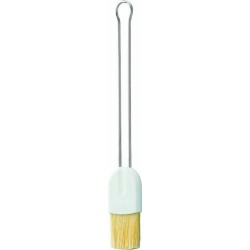 Pinceau soie manche inox 23 x 3,5 cm