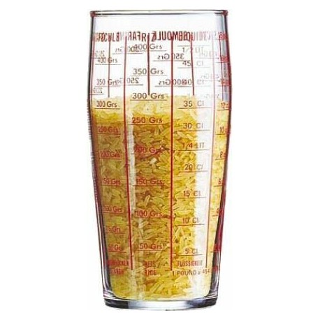 Verre mesure en verre 58 cl