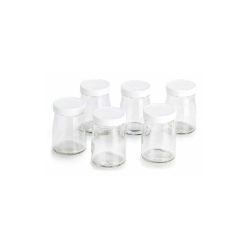 Pots de remplacement en verre pour yaourtière Gaia 12x 210ml