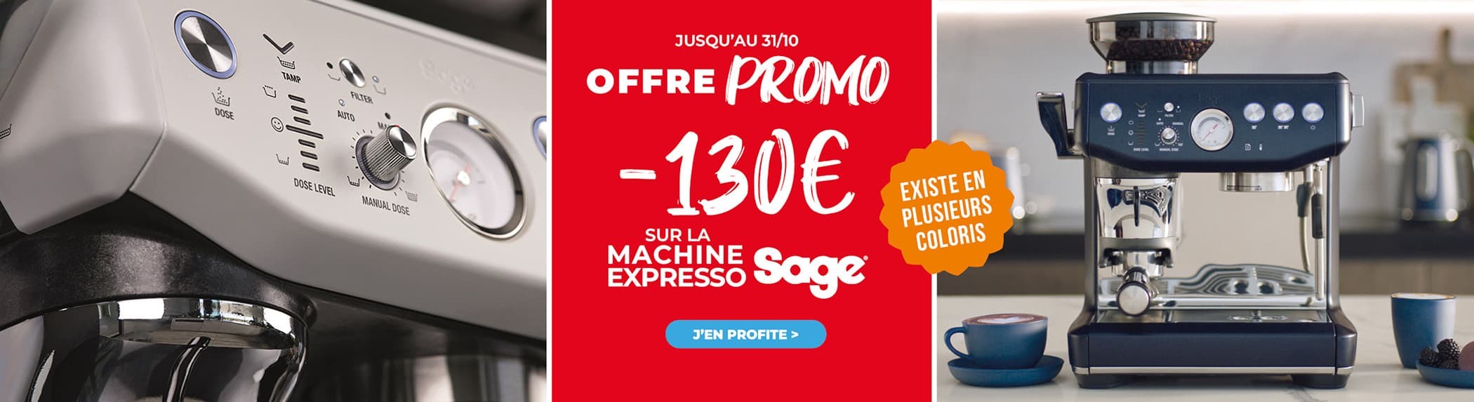 Promo sur la machine à expresso Sage